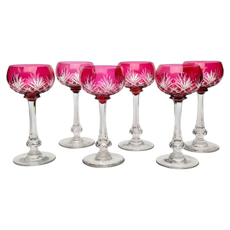 Saint Louis - Set of 6 Massenet Model Wine Glasses