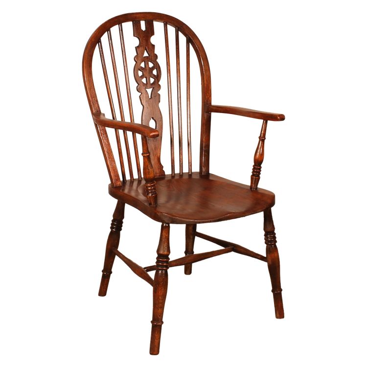 19th Century Chestnut Windsor Armchair