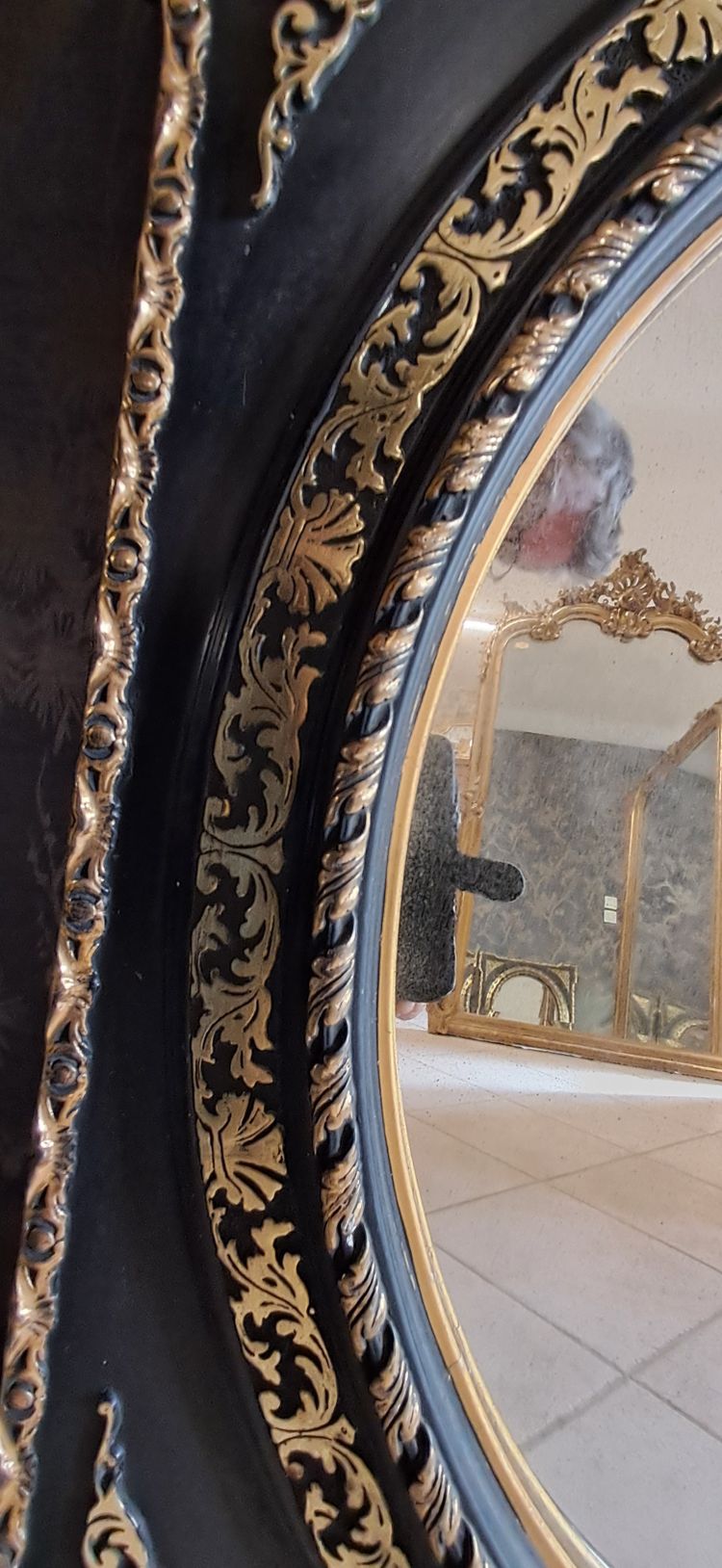 Pair of Napoleon III mirrors 74 x 64