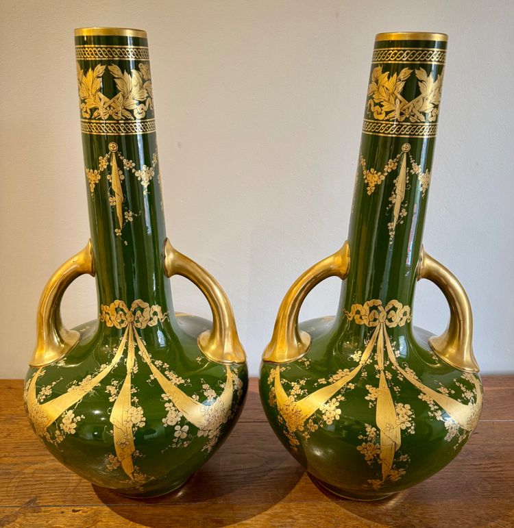 Pair of Art Nouveau Vases