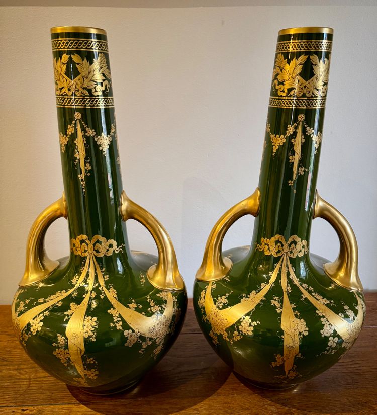 Pair of Art Nouveau Vases