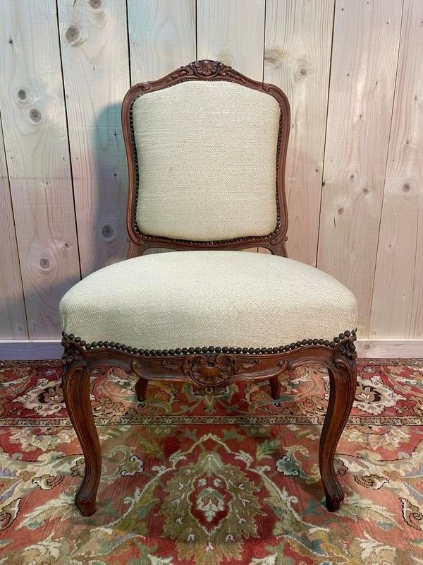 Suite of 4 Louis XV style chairs