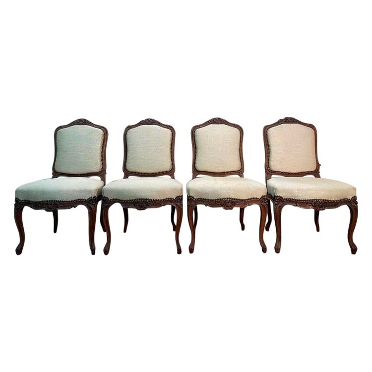 Suite of 4 Louis XV style chairs