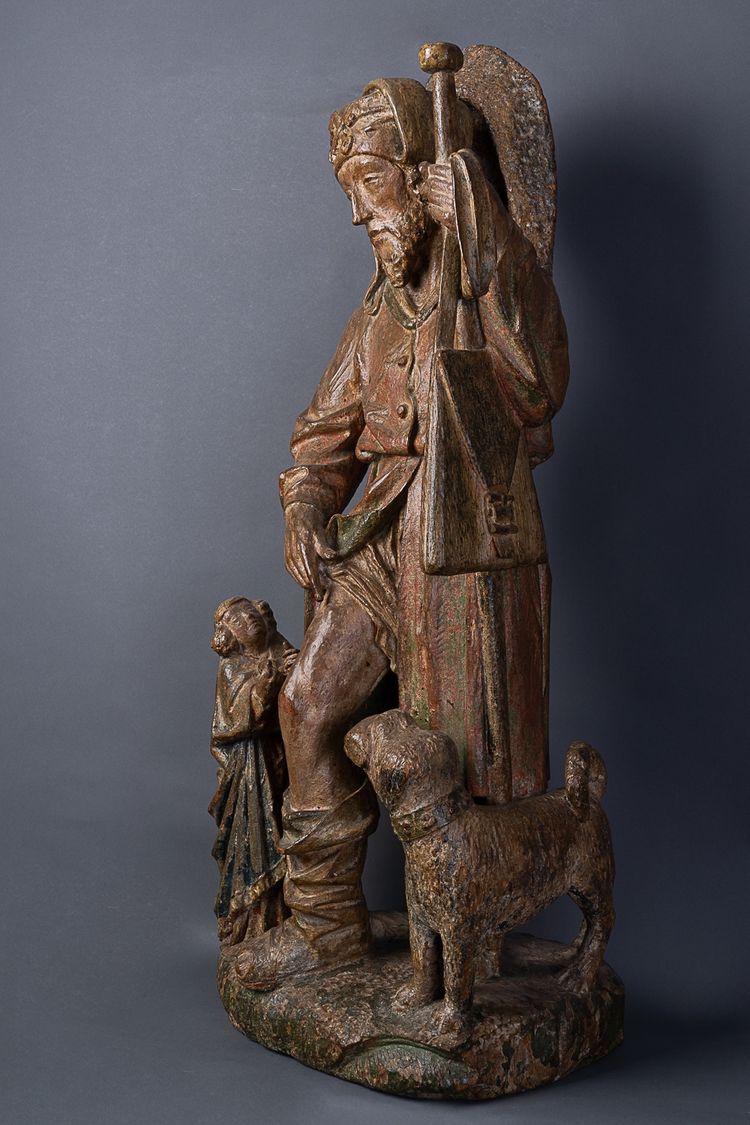 Saint Roch, the Angel and the Dog