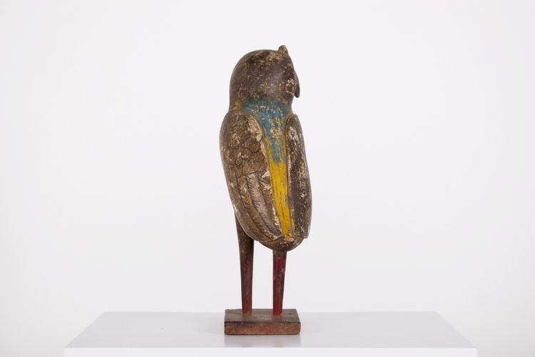 Figure de hibou en bois