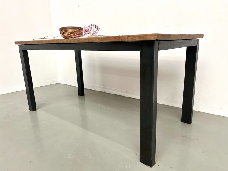 70s metal-frame dining table