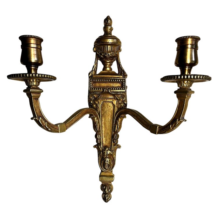 Solid bronze wall lamp, Louis XVI style