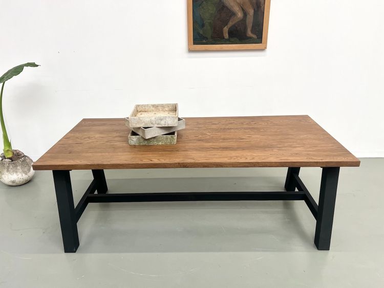 Modern solid oak dining table