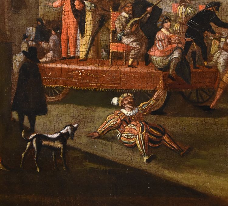 Carnival In Rome In Piazza Colonna, Roman School Of Bamboccianti (mid-17th Century)