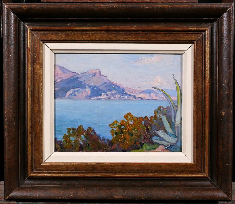 Maurice de Lambert 1873-1953 Saint-Jean-Cap-Ferrat, the peninsula, painting, circa 1920-25