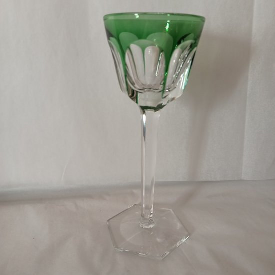 Baccarat Harcourt verre Roemer vert