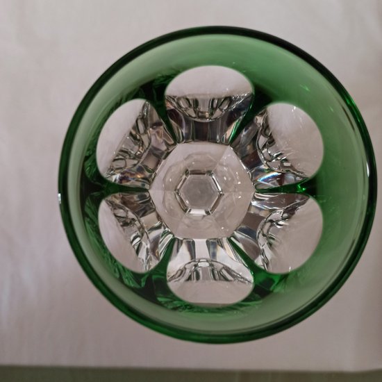 Baccarat Harcourt verre Roemer vert