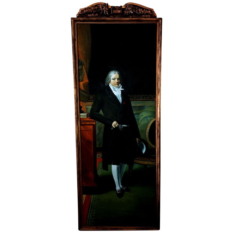 Very large full-length portrait of Talleyrand, 235 cm