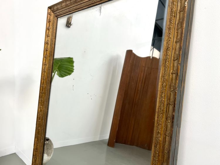 Large antique gilded mirror, circa 1900.