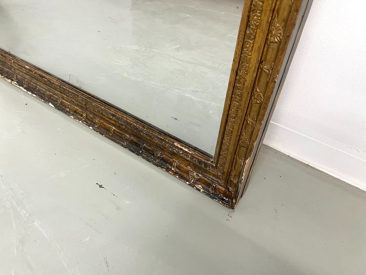 Large antique gilded mirror, circa 1900.