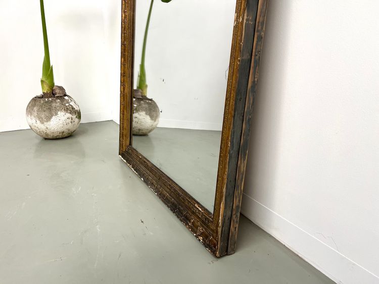 Large antique gilded mirror, circa 1900.