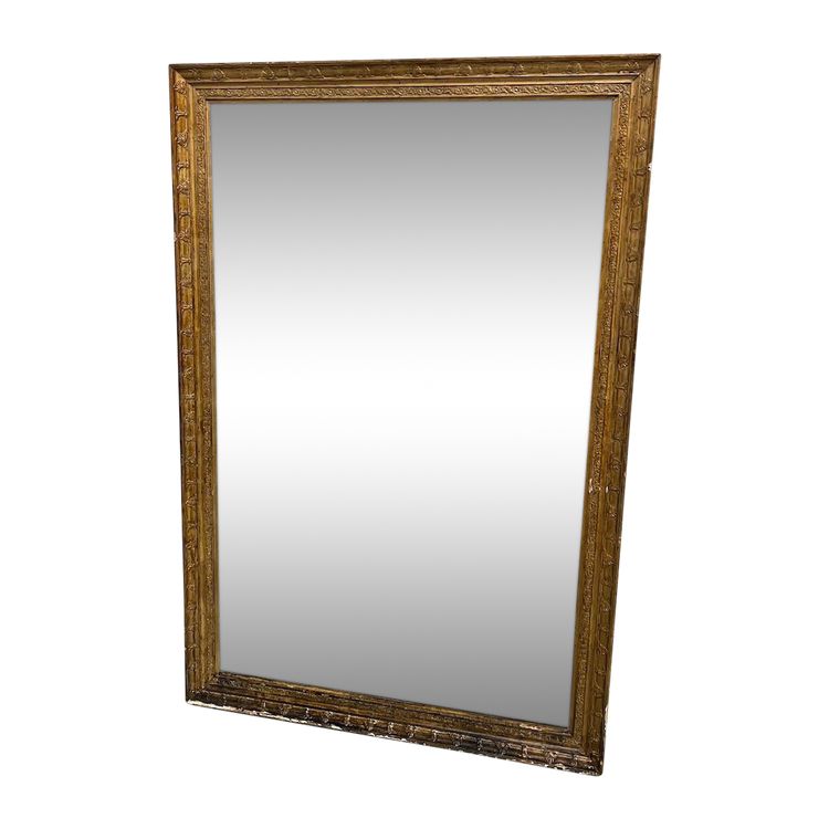 Large antique gilded mirror, circa 1900.