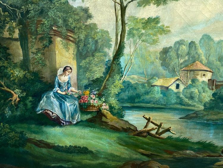 Oil on canvas Herduwb Rendurg Romantic Rendurb 19th century