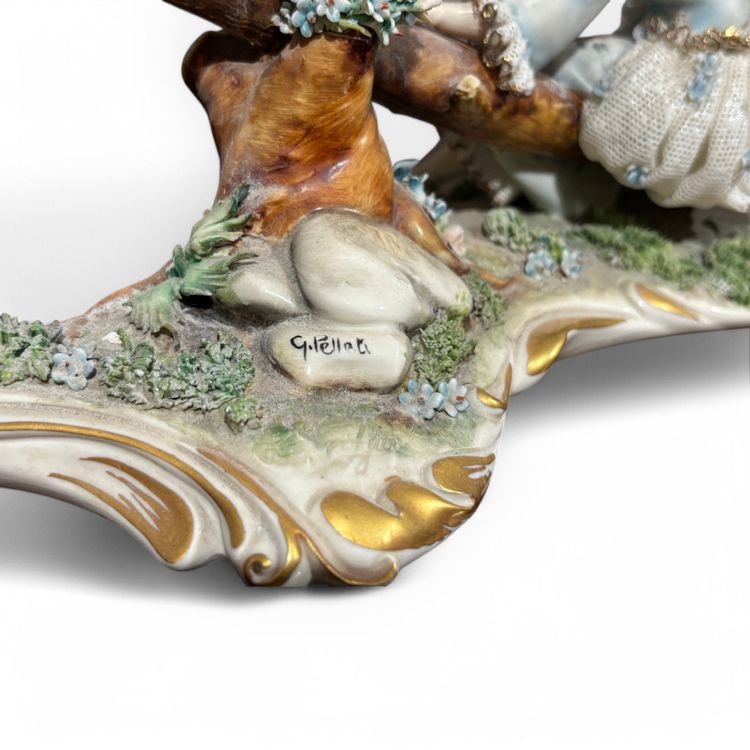 Ancient Composition in Capodimonte Porcelain