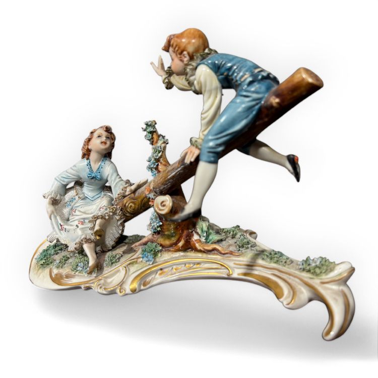 Ancient Composition in Capodimonte Porcelain