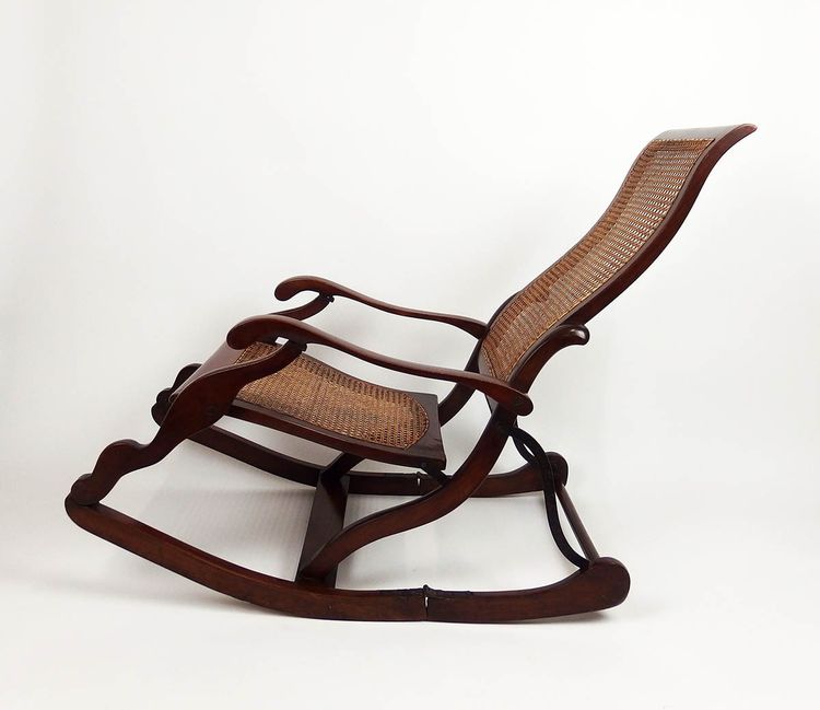 Fauteuil Rocking chair pliant 19ème siècle