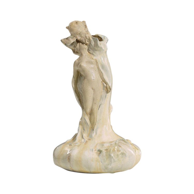 Alfred Finot, Fauna e Ninfa, ceramica Art Nouveau