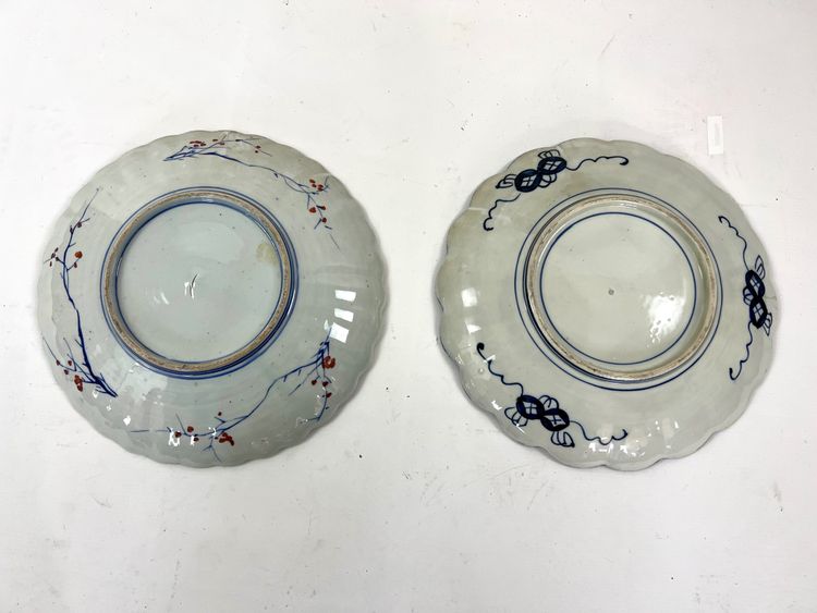 Paire de plats en porcelaine Imari, Japon, XIXe siècle